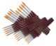 ASSORTED RED SYNTHETIC SABLE PAINT BRUSHES PACK OF 50