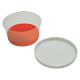 PAINT PALETTE POTS AND LIDS CLEAR SET OF 12