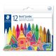 STAEDTLER NORIS JUMBO WAX CRAYONS PACK OF 12