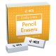 KCS HIGH QUALITY LARGE WHITE ERASERS BOX OF 20