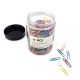 KCS COLOURED PAPER CLIPS TUB 500PC