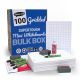 A4 SHOW-ME SUPERTOUGH GRIDDED WHITEBOARDS BULK BOX 100 SETS