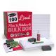 A4 SHOW-ME LINED WHITEBOARDS BULK BOX 100 SETS