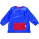 SLEEVED ART SMOCK ROYAL/RED AGE 7-9
