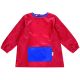 SLEEVED ART SMOCK RED/ROYAL AGE 4-6