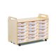 TRAY STORAGE UNIT 18 SHALLOW CLEAR TRAYS