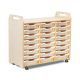 TRAY STORAGE UNIT 24 SHALLOW CLEAR TRAYS