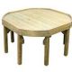 OUTDOOR WOODEN TUFF TRAY STAND HEIGHT 540MM INCLUDES PLASTIC TUFF TRAY