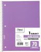MEAD SPIRAL NB 1 SUBJECT WHITE PAPER 70SHEETS 26.6X19 CM ASSORTED COVER
