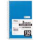 MEAD SPIRAL NB 3 SUBJECT WHITE PAPER 150SHEETS 24.1X13.9 CM ASSORTED COVER