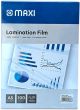 MAXI LAMINATION FILM 164X216MM 125MIC BOX OF 100PC