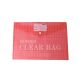 MAXI F/S CLEAR BAG WITH NAME CARD RED