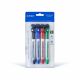 MAXI SLIM WHITEBOARD MARKER WITH INTEGRATED DUSTER BLISTER OF 4PC