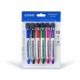 MAXI SLIM WHITEBOARD MARKER WITH INTEGRATED DUSTER BLISTER OF 6PC