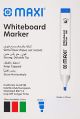 MAXI WHITEBOARD MARKER CHISEL BOX OF 10PC BLUE