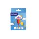 MAXI TRIANGULAR COLOUR PENCILS 12 COLOUR HALFSIZE