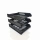 MAXI 3 LAYERS PLASTIC DOCUMENT TRAY BLACK