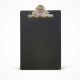 MAXI PP BUTTERFLY CLIP SINGLE F/S CLIPBOARD BLACK